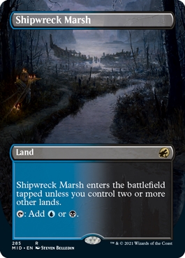 Shipwreck Marsh Innistrad- Midnight Hunt Alternate Art